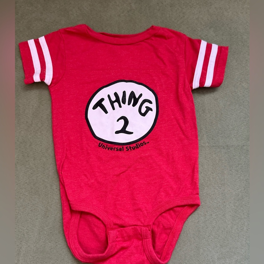 Universal Studios  Red Thing 2 Kids One Piece18 mo Gently used